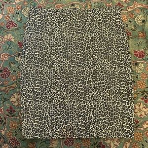 J.Crew Leopard Pencil Skirt.